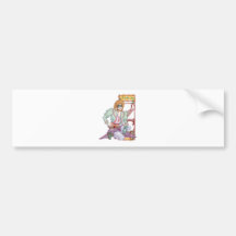 Steampunk Tart Bumper Sticker