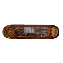 Steampunk - The Mad Scientist Custom Skate Board