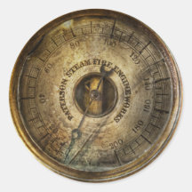 Steampunk - The pressure gauge Stickers