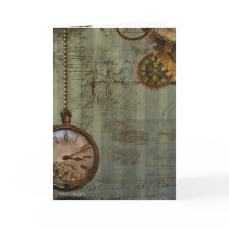 Steampunk Time Machine Cards