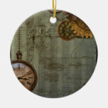 Steampunk Time Machine Christmas Ornaments