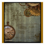 Steampunk Time Machine Custom Invitation