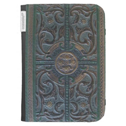 Steampunk Tooled Leather Look Relic Kindle Case 