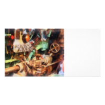 Steampunk - Torpedo Controls Photo Card Template