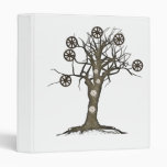 steampunk tree 3 ring binders