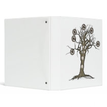 steampunk tree 3 ring binders