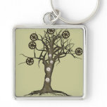 steampunk tree keychains