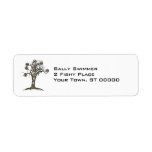 steampunk tree return address labels
