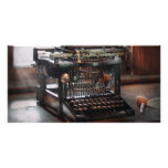 Steampunk - Typewriter - A really old typewriter Customized Photo Card
