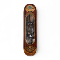 Steampunk - Typewriter - A really old typewriter Skate Board Deck