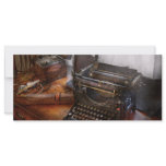 Steampunk - Typewriter - The secret messenger Full Color Rack Card