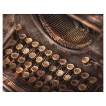 Steampunk - Typewriter - Too tuckered to type Custom Flyer