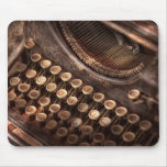 Steampunk - Typewriter - Too tuckered to type Mouse Pad