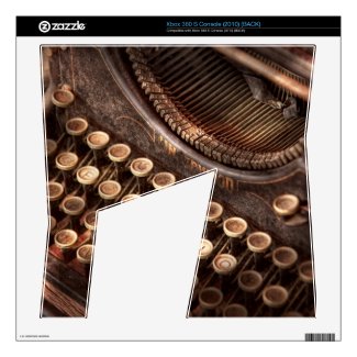 Steampunk - Typewriter - Too tuckered to type Skin For The Xbox 360 S