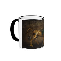 Steampunk Unicorn Damask Mug