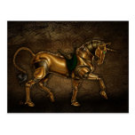 Steampunk Unicorn Post Card