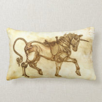 Steampunk Unicorn Sketch american mojo pillows