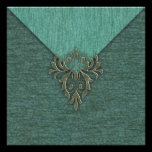 Steampunk Vintage Damask and Floral invitations
