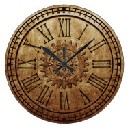 Gears of Time Sculptural Steampunk Wall Clock - FAM-NG33981 - Design Toscano