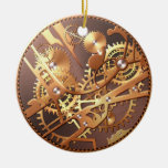 steampunk watch gears christmas tree ornaments