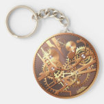steampunk watch gears keychain
