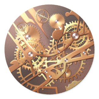 steampunk watch gears stickers sticker