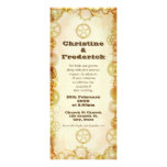 Steampunk Wedding,  4"x9.25" invitation invitations