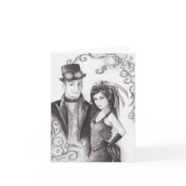 Steampunk Wedding - Notecard