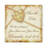 Steampunk Wedding, save the date magnet