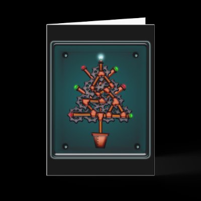 Steampunk Xmas, greeting card by kasei_lee