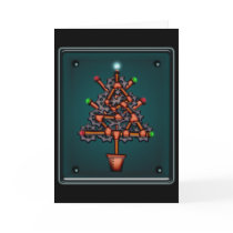 Steampunk Xmas, greeting card