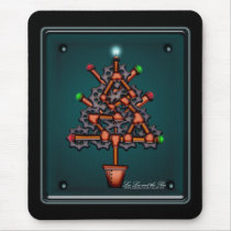 Steampunk Xmas, mousepad by kasei_lee Steampunk Xmas, mousepad