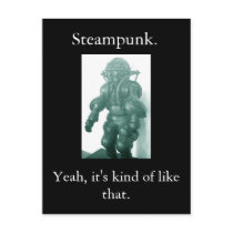 Steampunk. Yeah, it's kind of like that. Post Cards