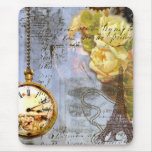 Steampunk & Yellow Roses Mousepads