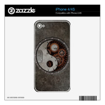 Steampunk Yin Yang iPhone 4S Skins