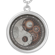 Steampunk Yin Yang Necklace