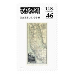 Steamship Routes Advertising Map 1891 Postage Stamps