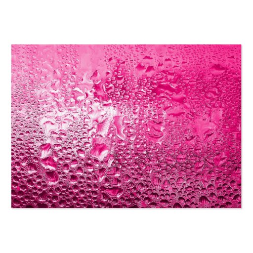 Steamy Pink Business Cards (front side)