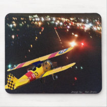 Stearman Nite Lndg mousepads by burbankpilot Stearman Nite Lndg mousepads