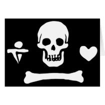 Stede Bonnet authentic pirate flag Card
