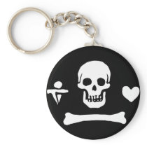 Stede Bonnet authentic pirate flag Key Chains