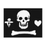 Stede Bonnet authentic pirate flag Postcard