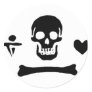 Stede Bonnet authentic pirate flag Sticker