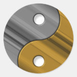 steel and brass stickers