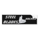 Steel Blades bumper stickers by azac69 Steel Blades bumper stickers