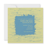Steel Blue&amp; Primrose Bachelorette Party Invitation