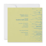 Steel Blue &amp; Primrose Bridal Shower Invitation