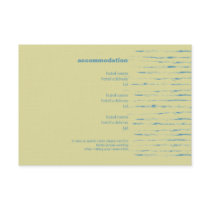 Steel Blue & Primrose Enclosure Card Personalized Invitation