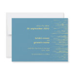 Steel Blue &amp; Primrose Save the Date Announcement