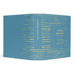 Steel Blue &amp; Primrose Wedding Memories Binder
